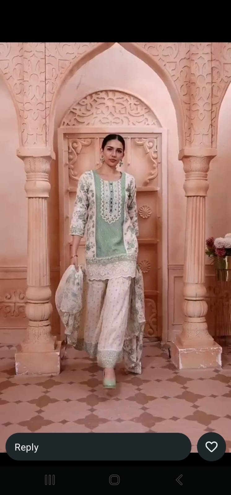 Salwaar kurta Mull cotton with lining fabrics with divider set