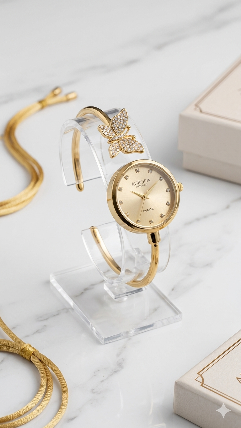 Butterfly Bangle Watch