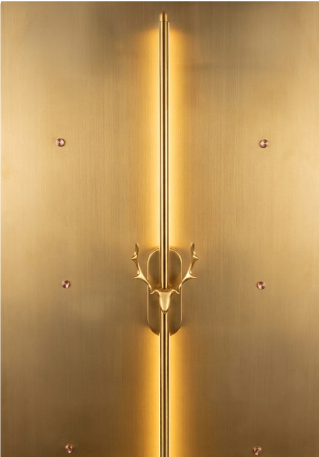 minimalist wall-mounted LED light fixture.