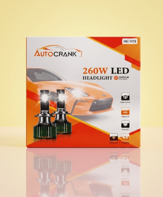 AutoCRANK 260W LED Headlight