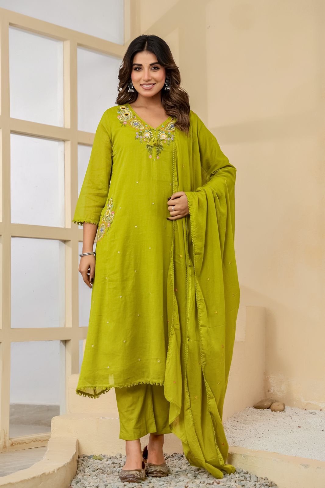 Mulmul Fabric Salwar Suit