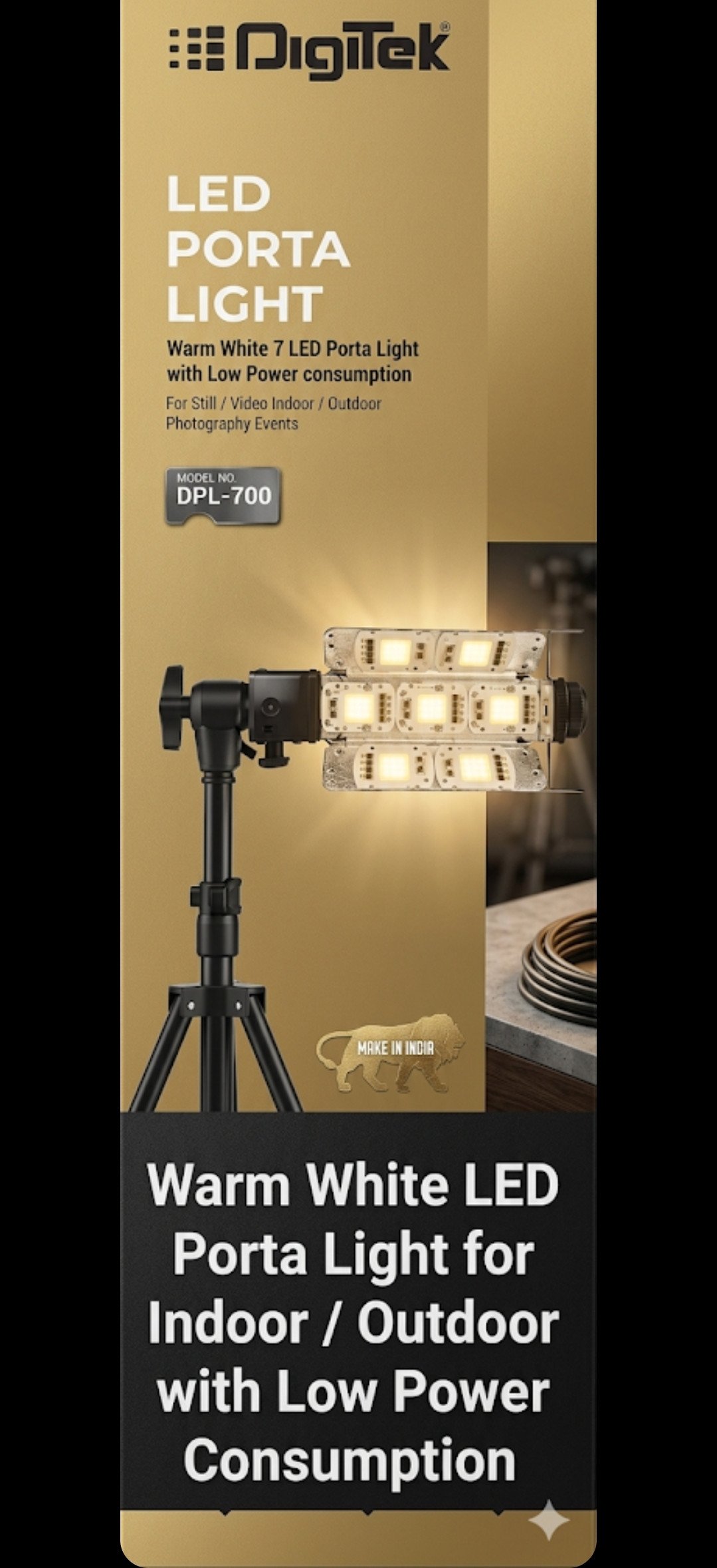 Digitek LED Porta Light (Model No. DPL-700).