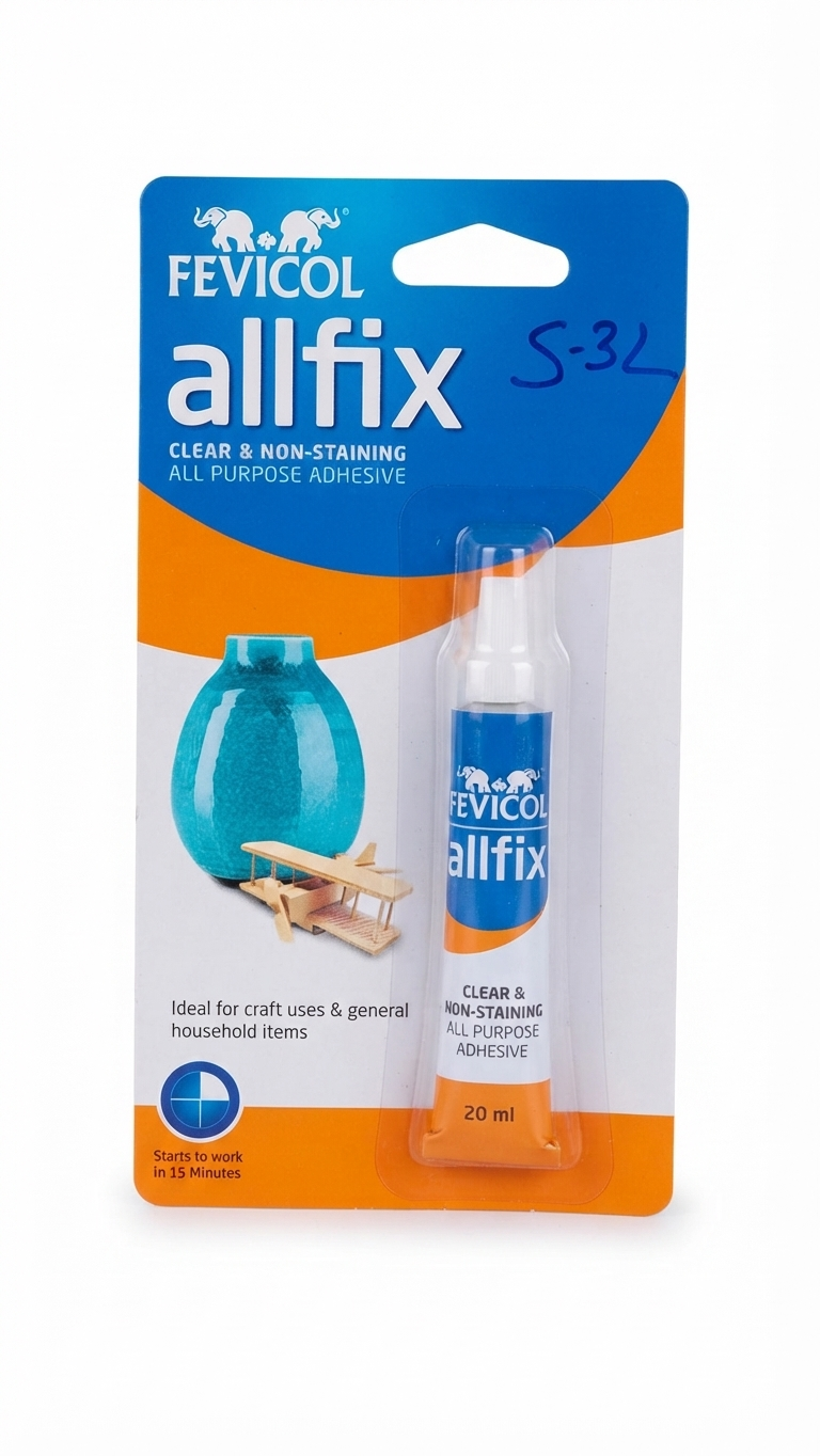 Pidilite Fevicol Allfix Clear & Non-Staining All Purpose Adhesive (20 ml)