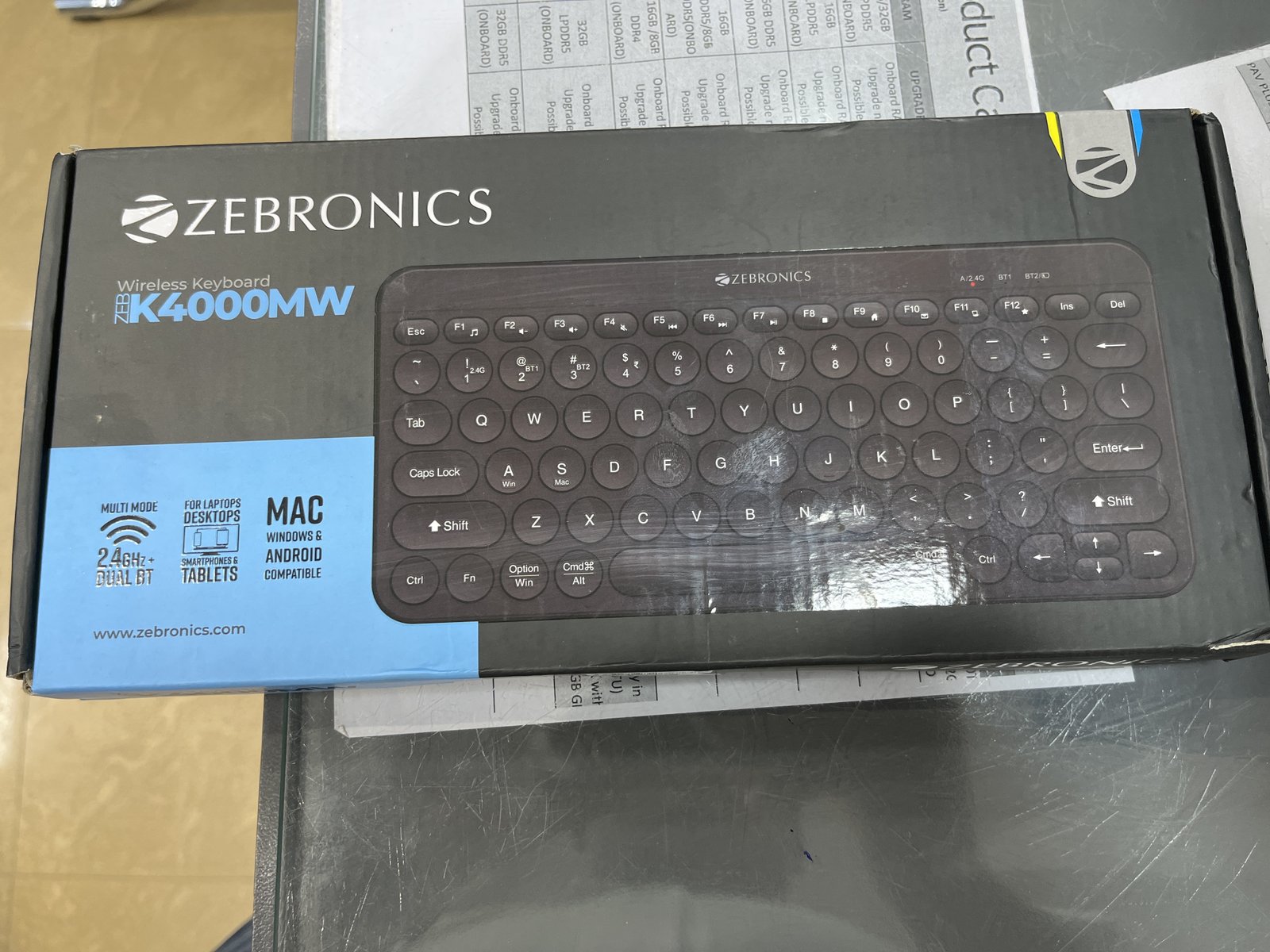 Zebronics wireless keyboard
