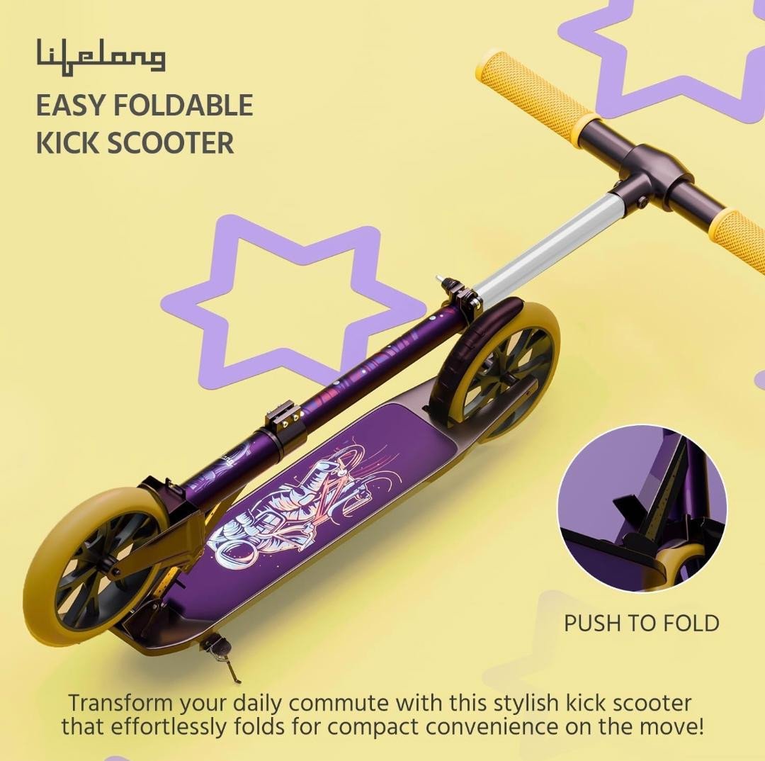 Lifelong Foldable Kick Scooter for Kids 5+ Years