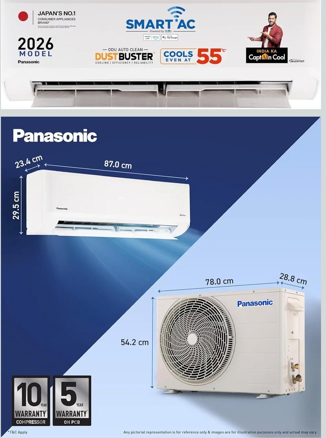 Panasonic 1.0 Ton 5 Star