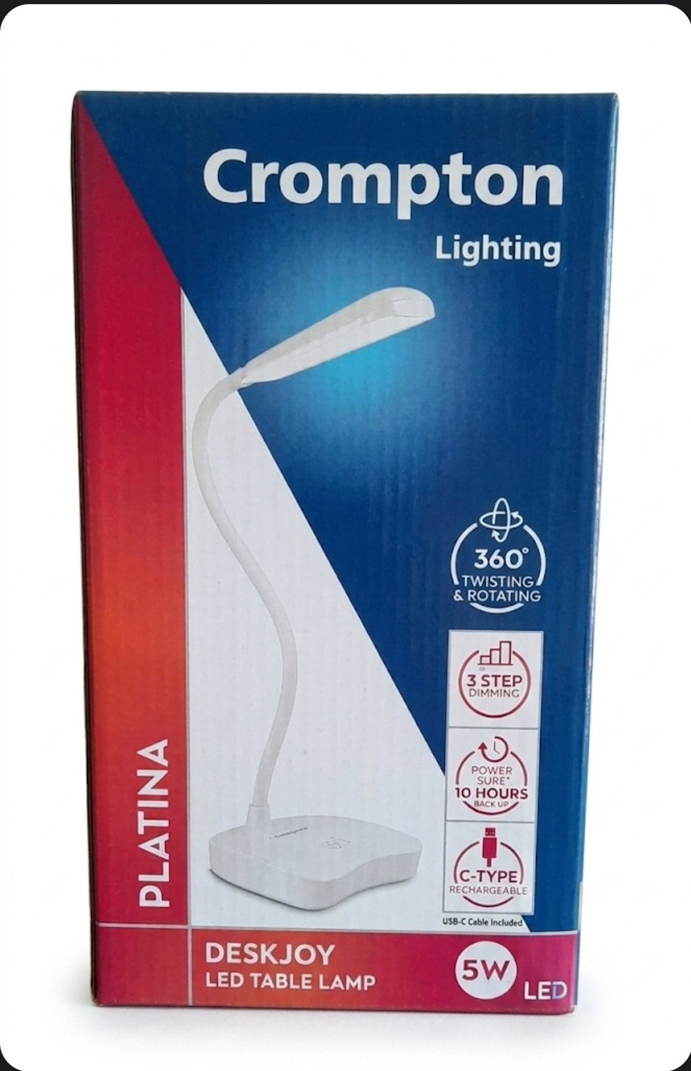Crompton Platina Deskjoy LED Table Lamp