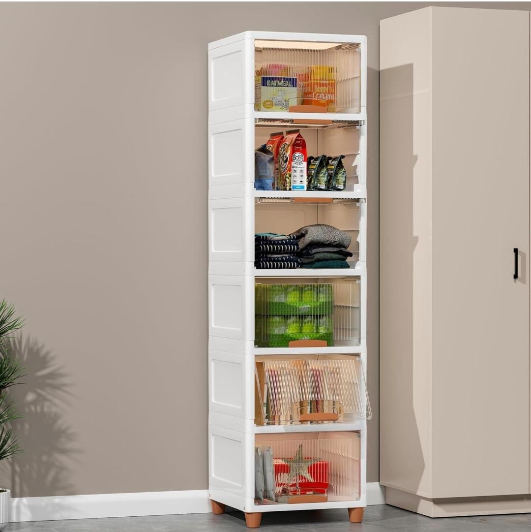 6 Tier Foldable Plastic Rack
