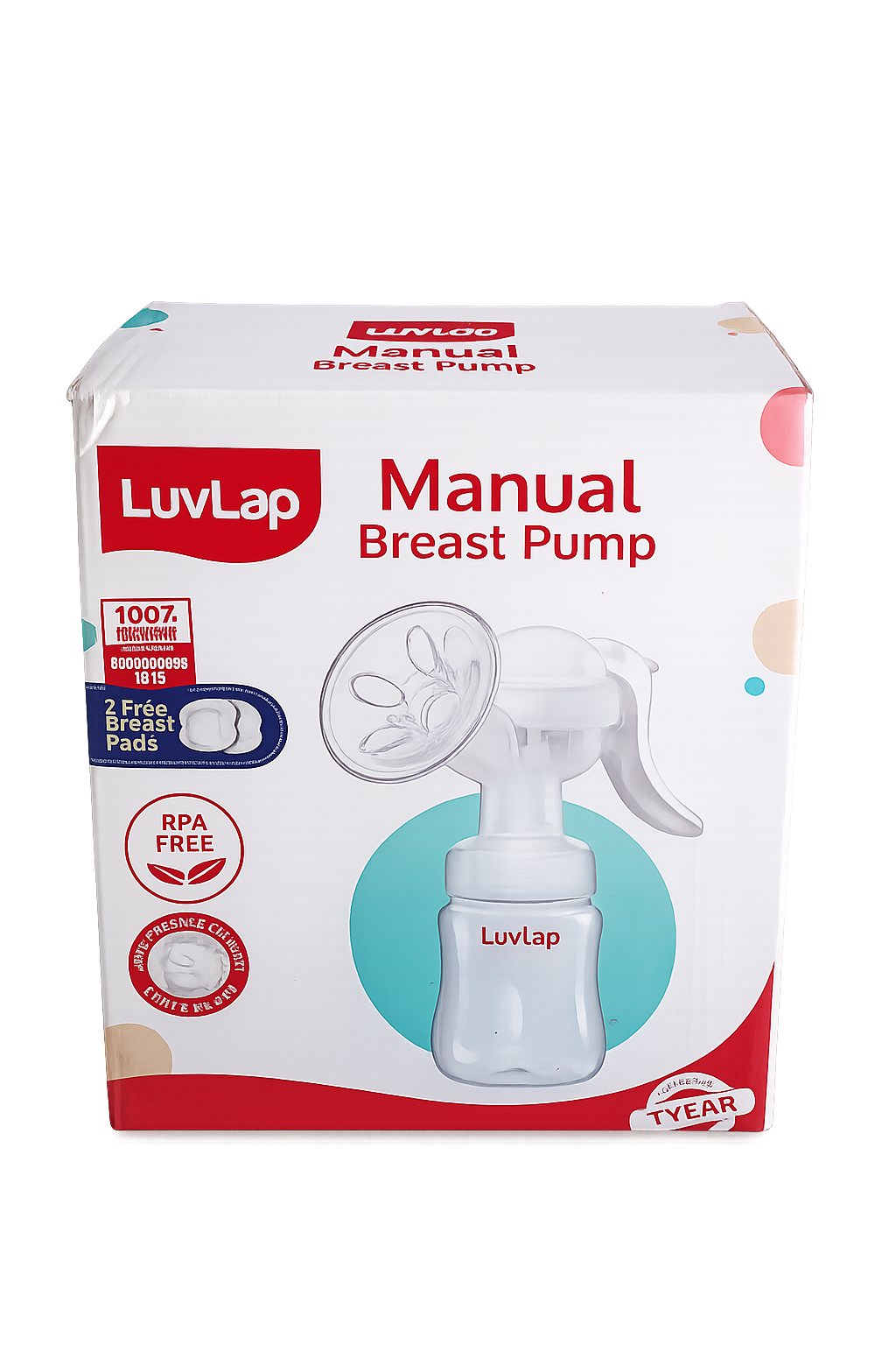 LuvLap Manual Breast Pump – BPA Free Baby Feeding Essential