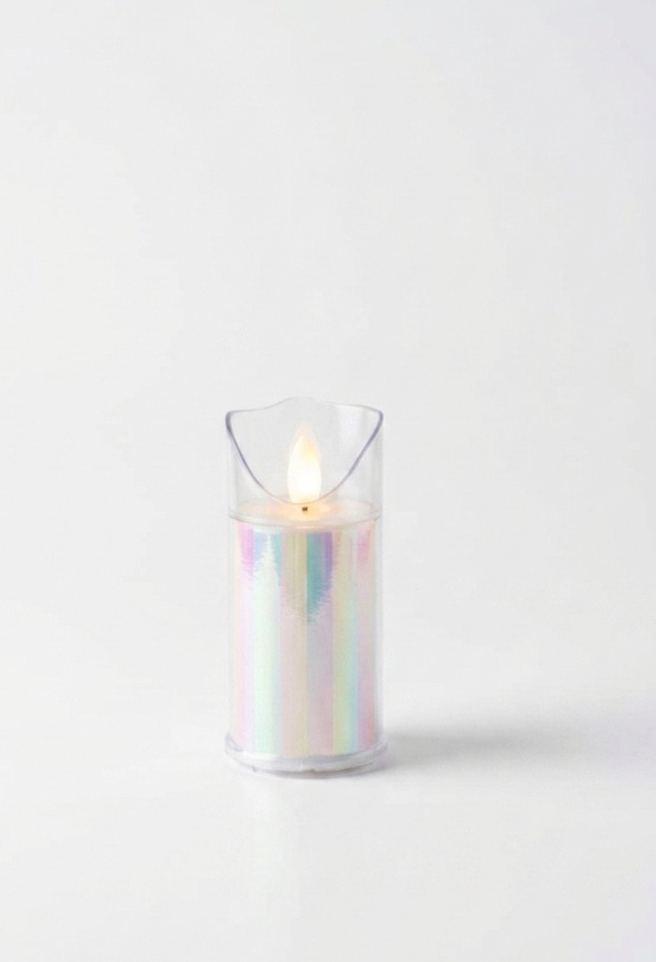 Holographic LED Pillar Candle