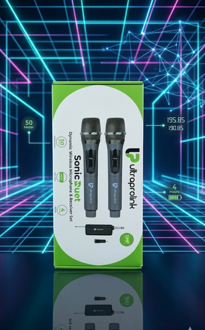 Ultraprolink Sonic Duet (Dynamic Wireless Microphone & Receiver Set)