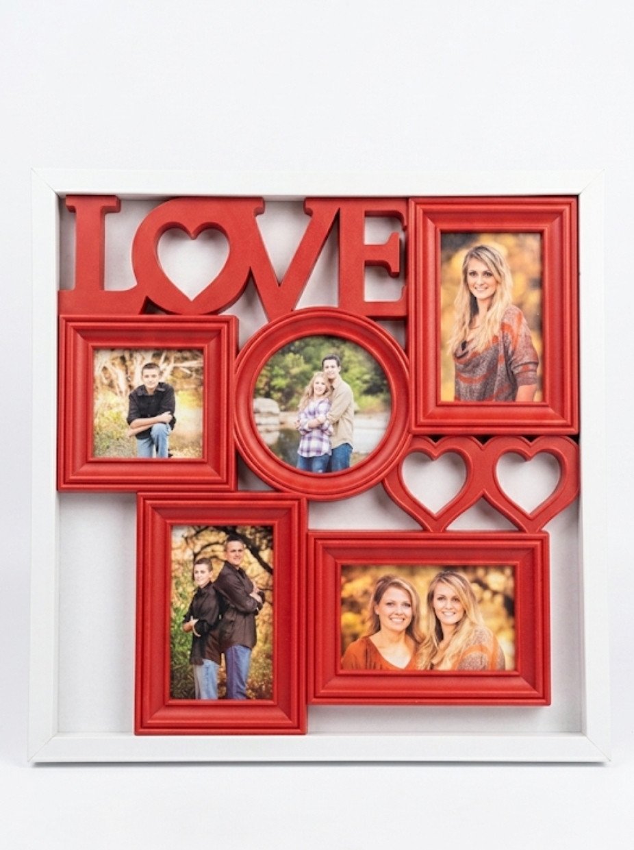 Elegant Multi-Photo "LOVE" Collage Frame