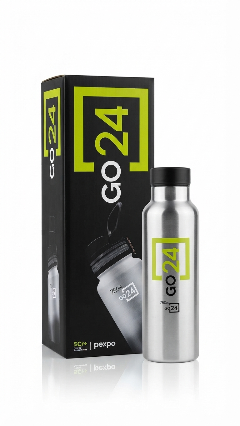 Pexpo GO 24 Stainless Steel Water Bottle (750 ml)