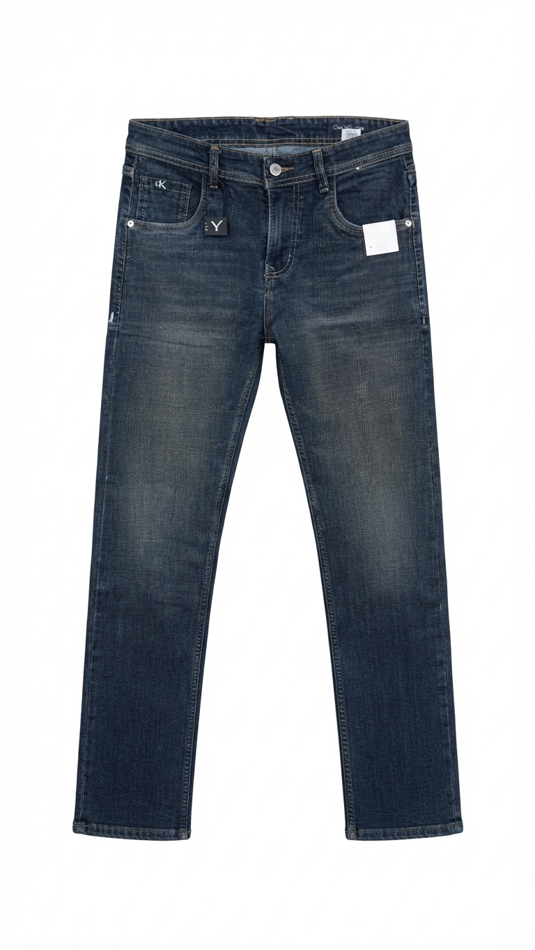 Dark Wash Slim-Fit Denim Jeans