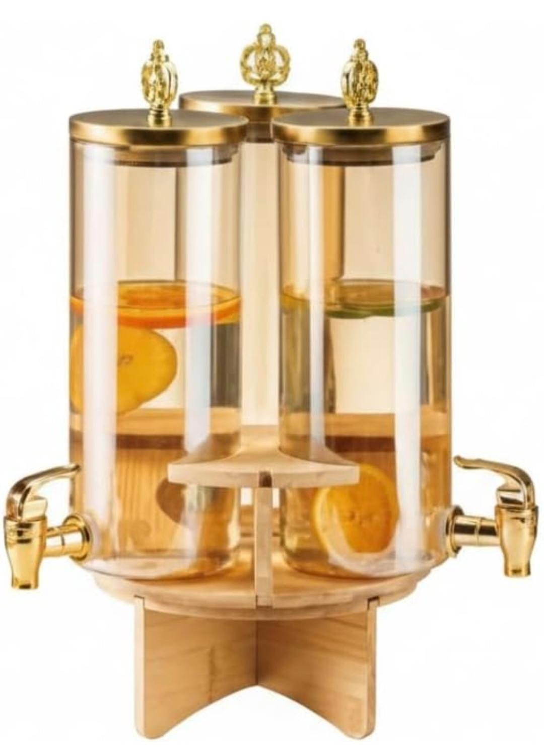 Italy 3 Pcs Round Revolve Beverage Dispenser