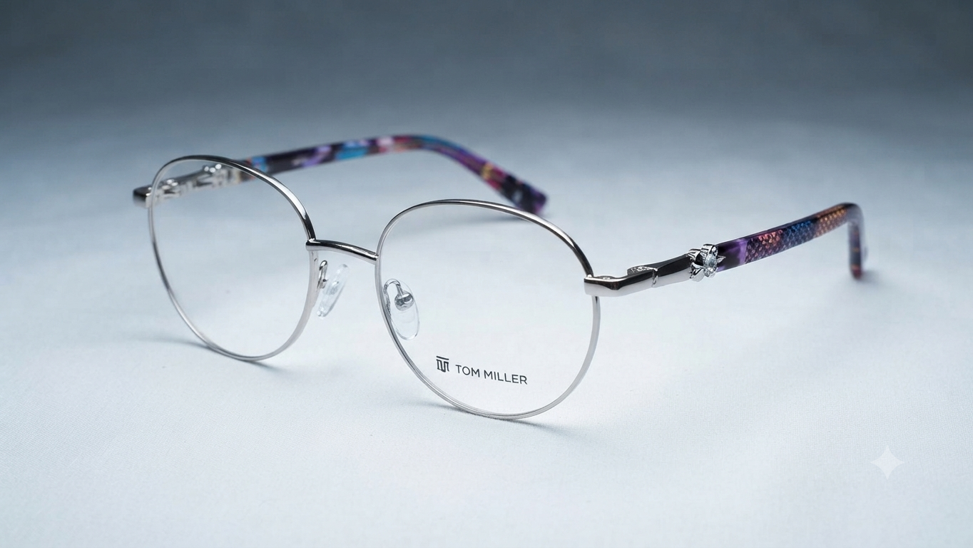 Tom Miller Silver Round Optical Frames