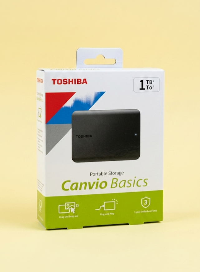 Toshiba Canvio Basics 1TB Portable External Hard Drive