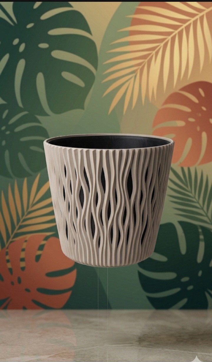 The "Wave" Dual-Tone Decorative Planter