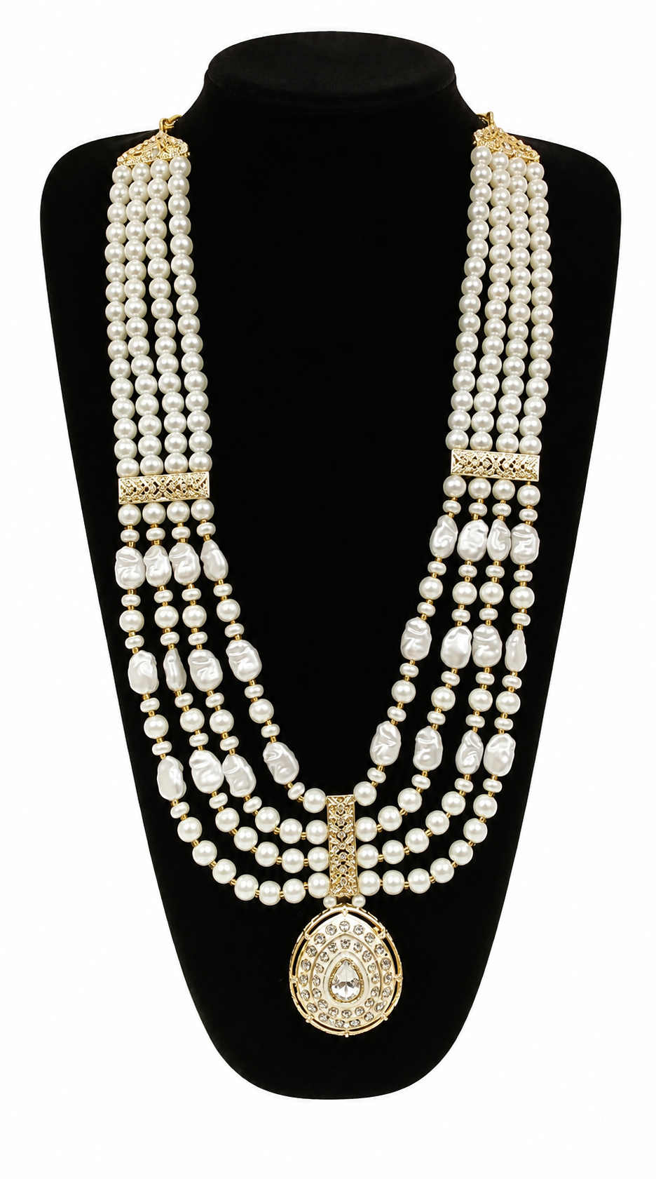 Royal Groom Pearl Mala (Multi-Layer Wedding Necklace)