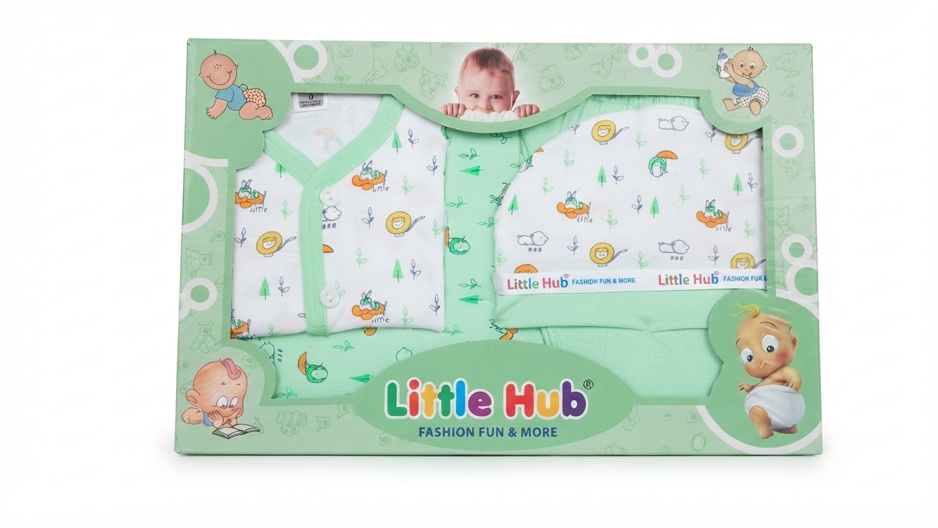 a "Little Hub" Baby Clothing Gift Set
