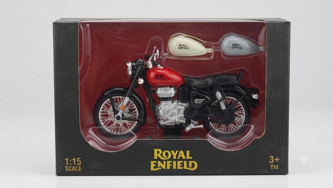 Royal Enfield Classic 350 Die-Cast Model Motorcycle Set