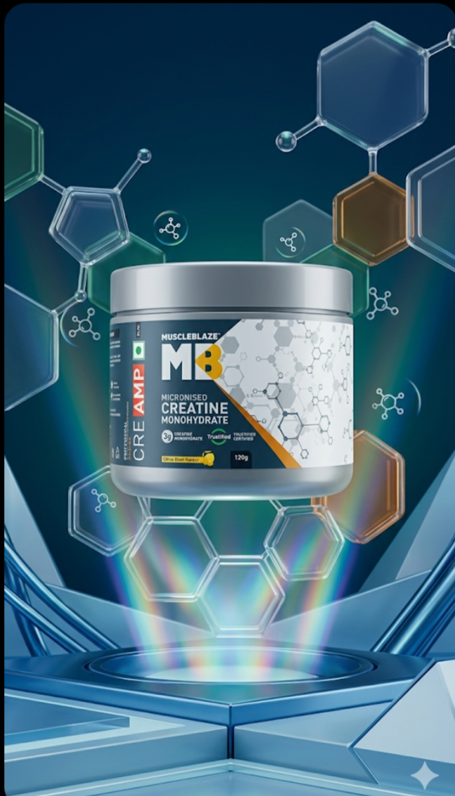 MuscleBlaze CreAMP Micronised Creatine Monohydrate